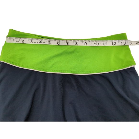 Nike Tennis Golf Skort Blue Green Elastic Waist Dri Fit Womens Small - Picture 6 of 7